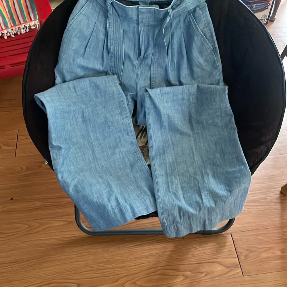 Banana Republic Blue Wide Leg Pants - Picture 3 of 11